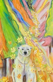 The Star Drops Flowers On The Polar Bear (crop) oil