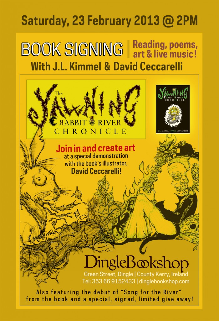 Yawning Rabbit Dingle Bookshop Signing